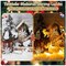 Metal Christmas String Lights Christmas Snowflake Snowman Deer Pattern Light, Warm White(1 Pack), 6 FT 10 LED Battery Operated Fairy Decor Hanging Lights for Christmas Xmas Tree Room Party
